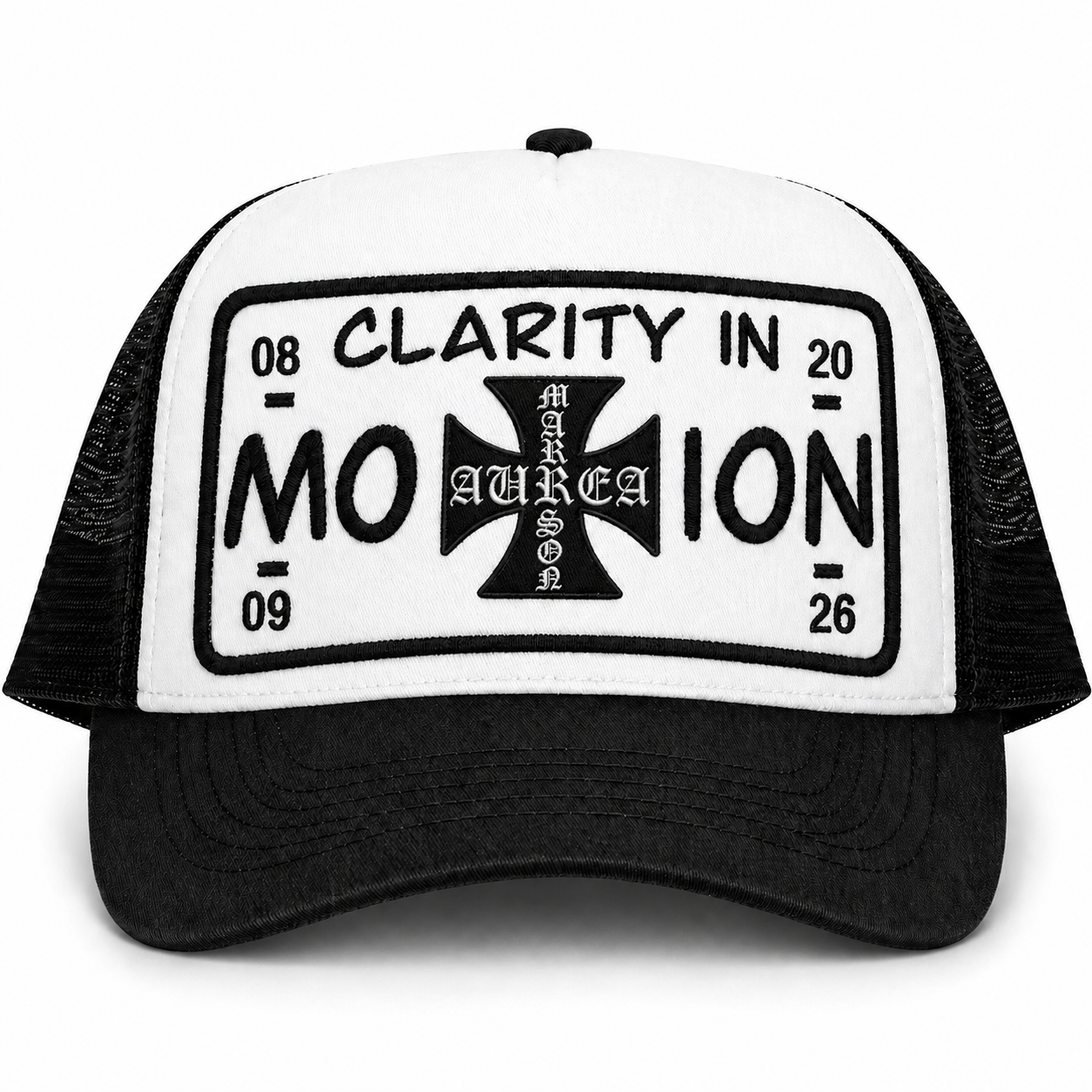 Clarity In Motion™ Black Trucker Hat