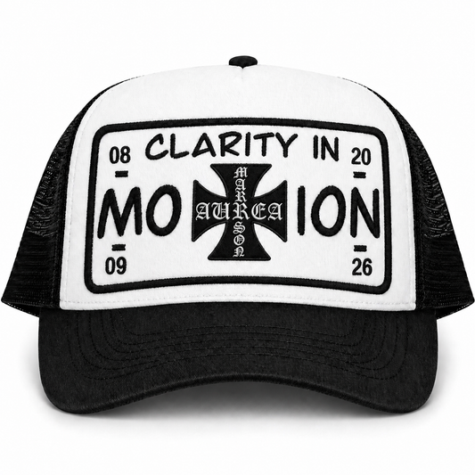 Clarity In Motion™ Black Trucker Hat